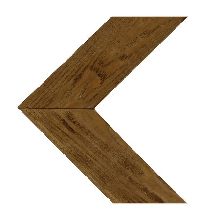 Ekena Millwork 11"W x 12"H x 3/4"D Vintage Farmhouse 3 1/2" Chevron, Barnwood Decor Collection, Natural Barnwood DECR11X12X075CHVUF